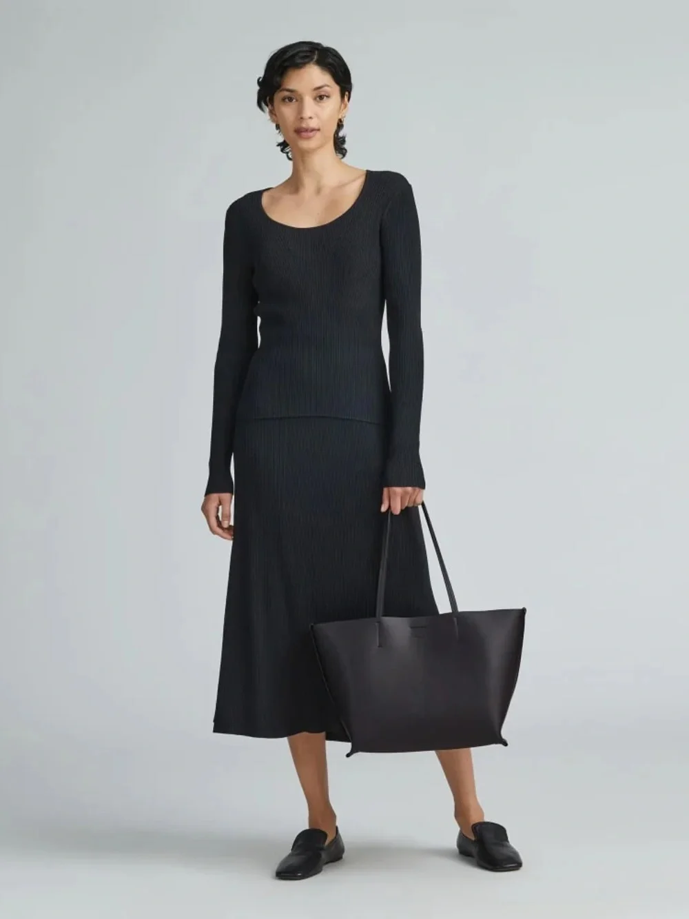 The Luxe Medium Italian Leather Tote Everlane - Picture 2 of 10